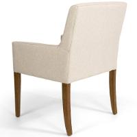 Poltrona Decorativa Vicenza Algodão Poliéster Bege - 10