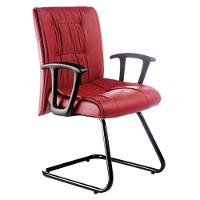 Poltrona Diretor Base Fixa Em S Linha Vicenza Vermelho