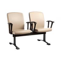 Poltrona Diretor Em Longarina 2 Lugares Alpha Bege - 1