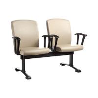 Poltrona Diretor Em Longarina 2 Lugares Alpha Bege - 2