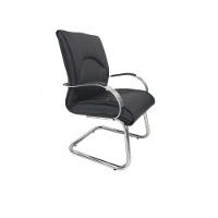 Poltrona Diretor Luxuosa Com Base Fixa Eiffel Preto - 1