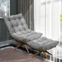 Poltrona Giratória Costela Suede Grafite Base Madeira - 4