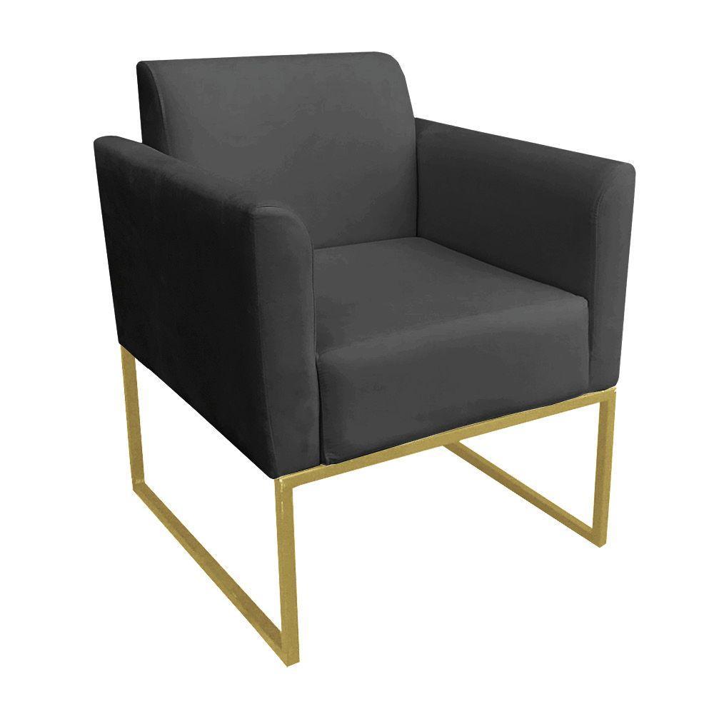 Poltrona Marisa Suede Preto - 1