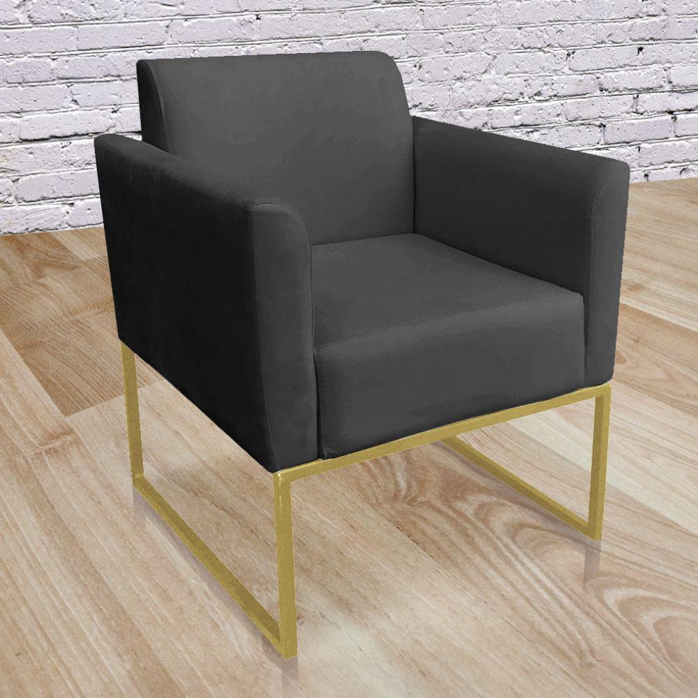 Poltrona Marisa Suede Preto - 6