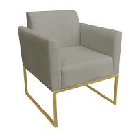 Poltrona Marisa Suede Marrom Rato - 1