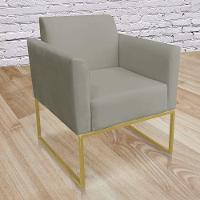 Poltrona Marisa Suede Marrom Rato - 3