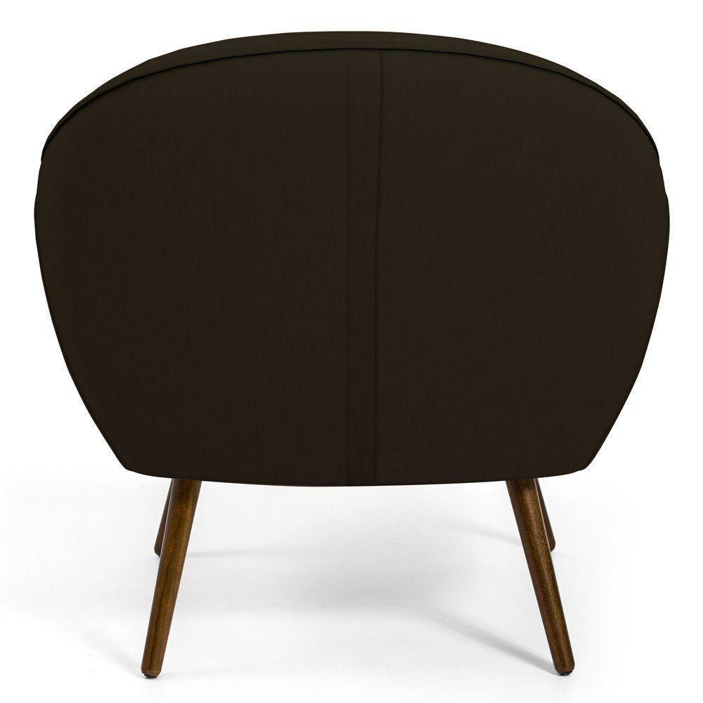 Kit 02 Poltronas Com Pés Palito Nina D02 Corano Marrom C-34 - 2