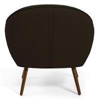 Kit 02 Poltronas Com Pés Palito Nina D02 Corano Marrom C-34 - 2