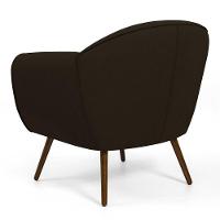 Kit 02 Poltronas Com Pés Palito Nina D02 Corano Marrom C-34 - 3