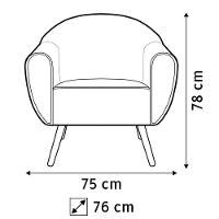 Kit 02 Poltronas Com Pés Palito Nina D02 Corano Marrom C-34 - 5