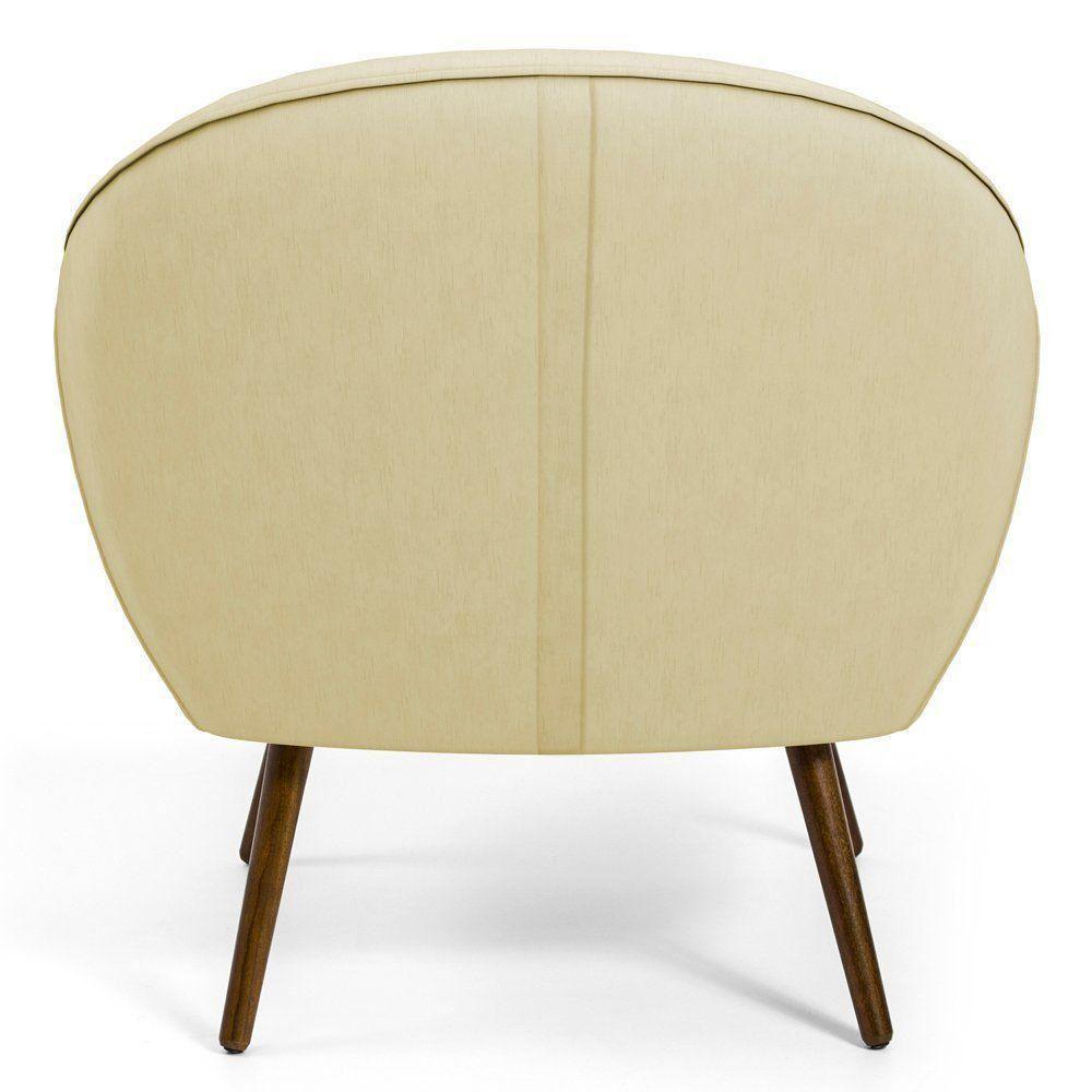 Kit 02 Poltronas Com Pés Palito Nina D02 Corano Bege C-26 - 2