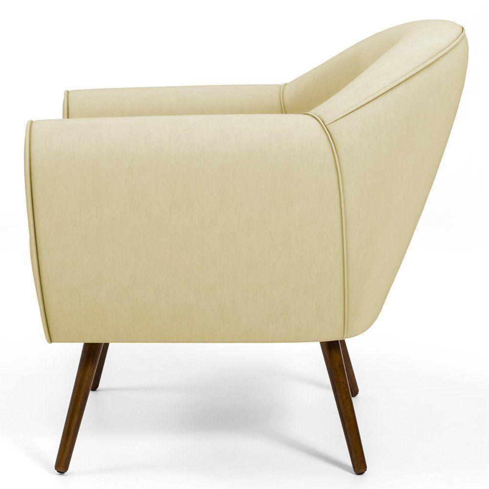 Kit 02 Poltronas Com Pés Palito Nina D02 Corano Bege C-26 - 4