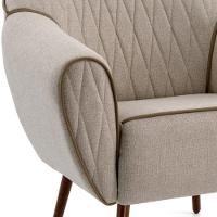 Kit 02 Poltronas Com Nina D02 Bege Rústico D-470 - 2