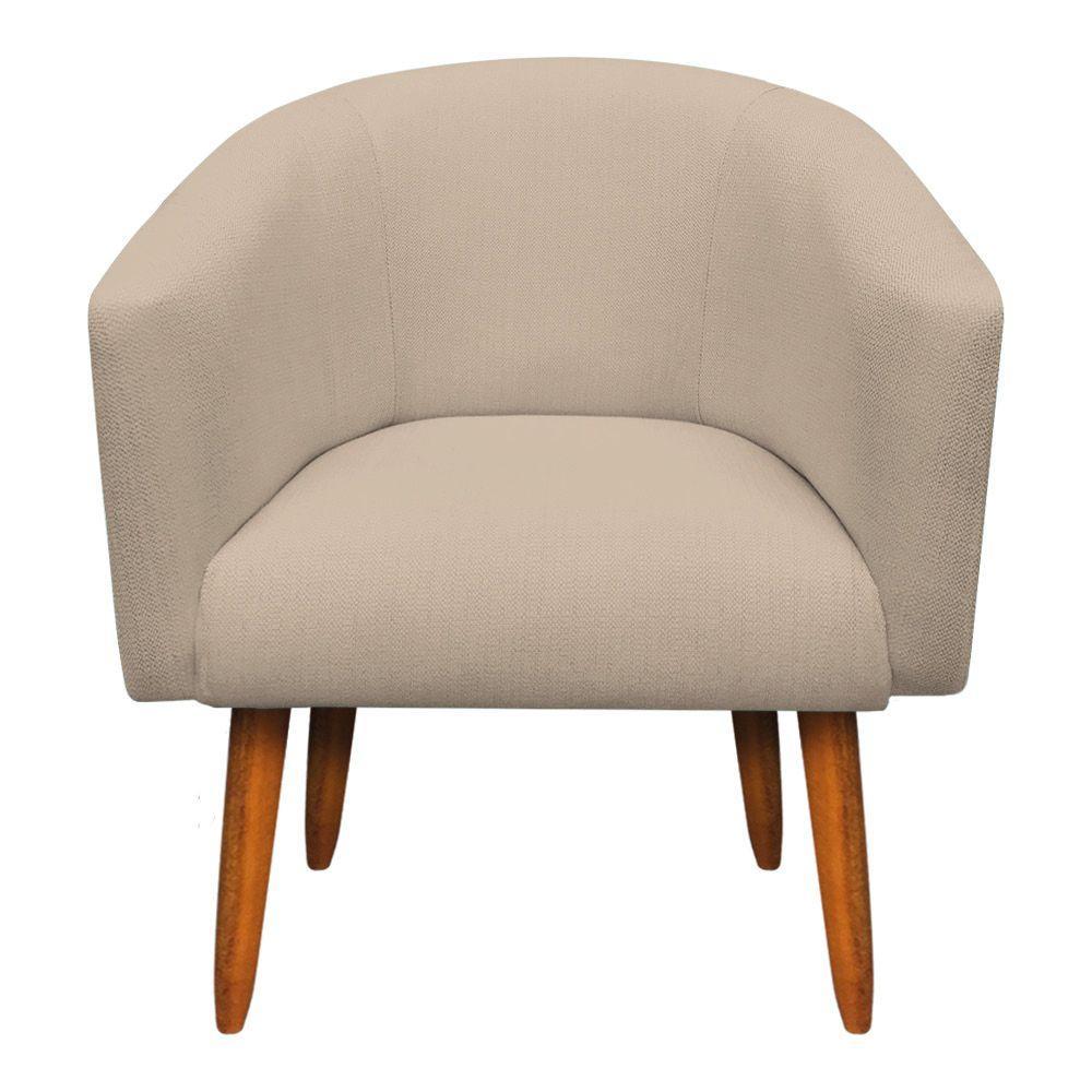 Kit 02 Poltronas Stella Linho Grosso Bege A19 - 1