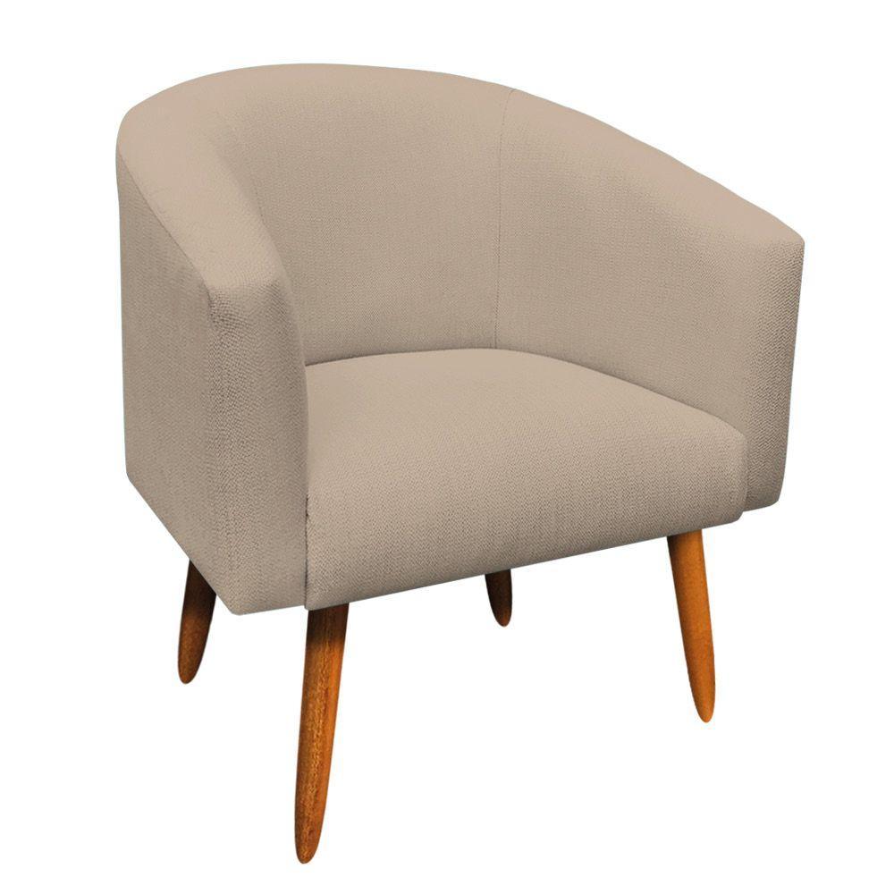 Kit 02 Poltronas Stella Linho Grosso Bege A19 - 2