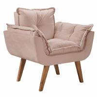 Poltrona Opalla 1 Lugar Base Palito Cappuccino - 1