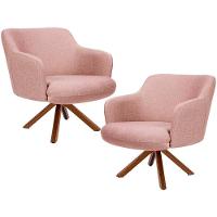 Kit 02 Poltronas Jade D02 Rosa C-105 - 1