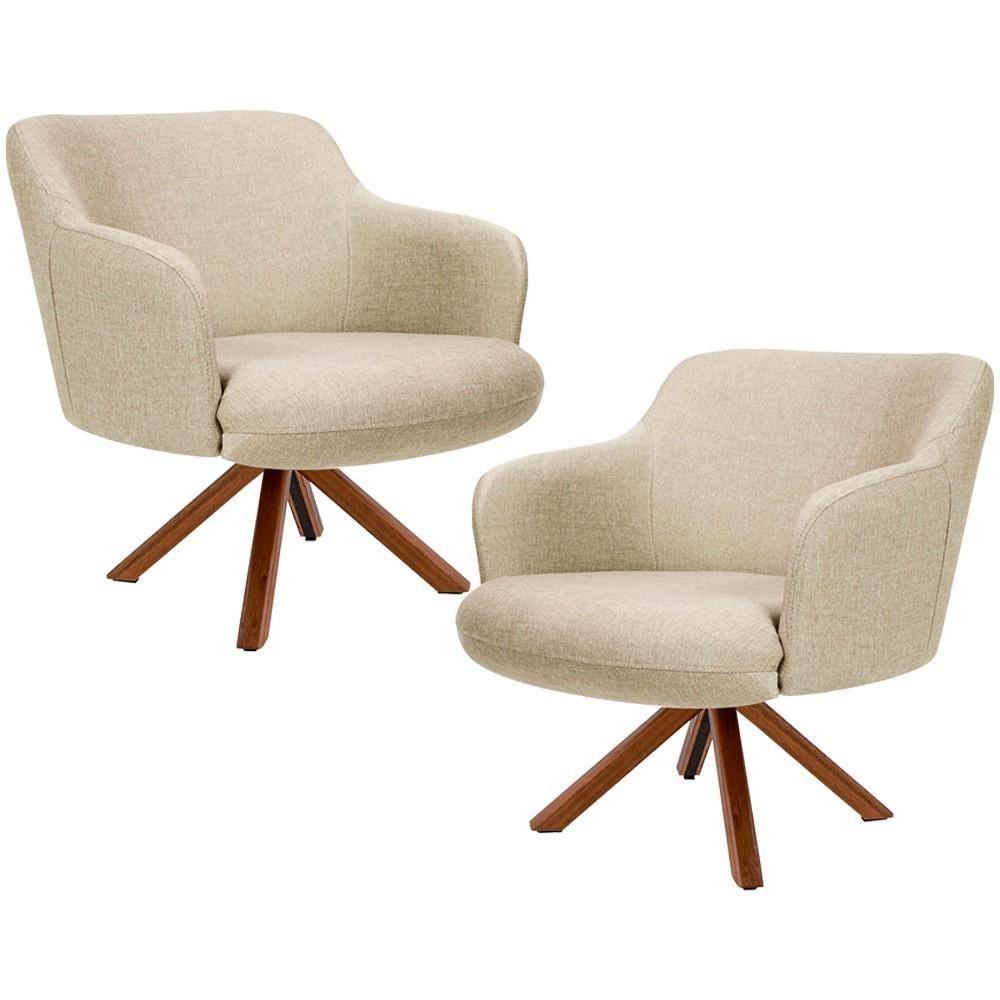 Kit 02 Poltronas Jade D02 Bege C-129 - 1