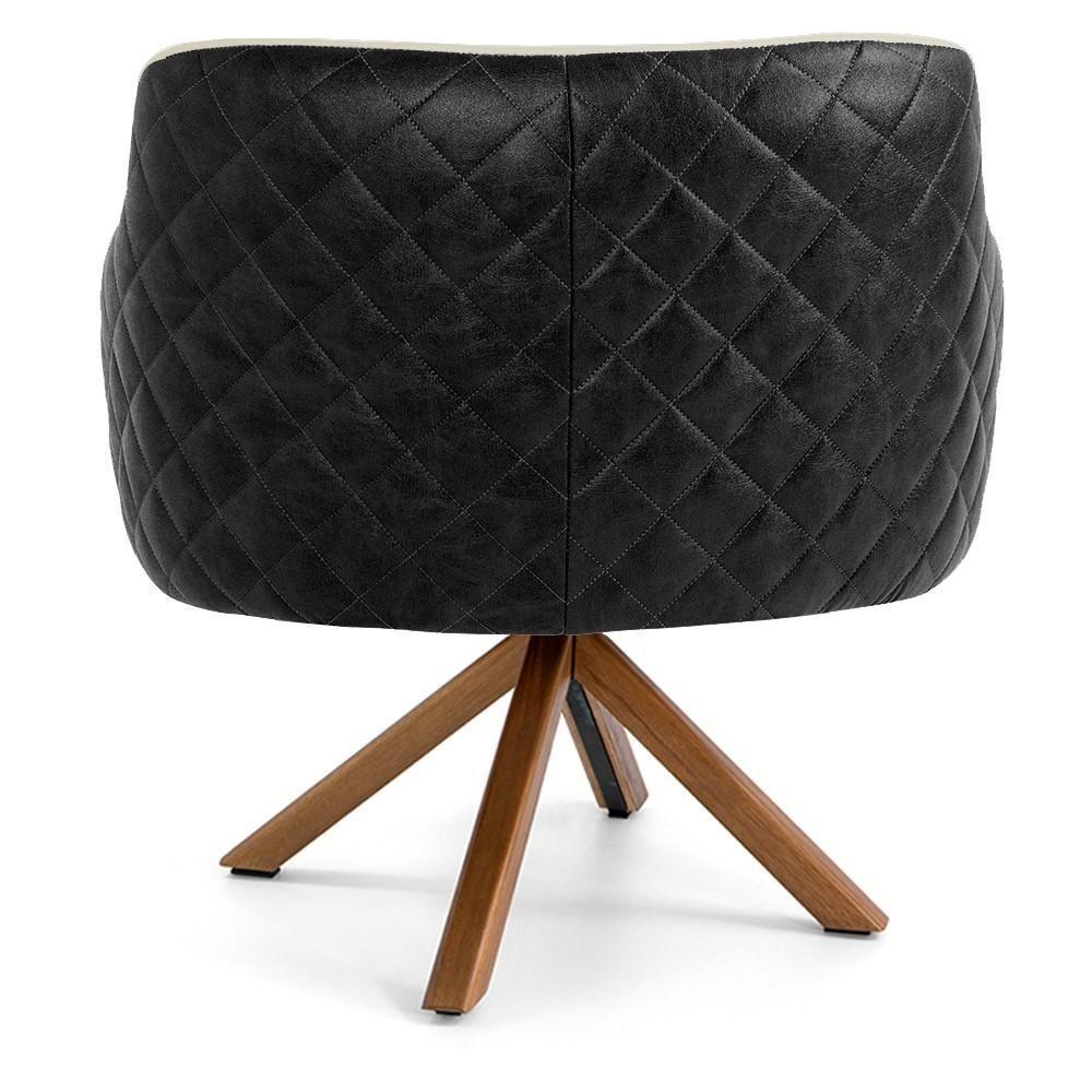 Kit 02 Poltronas Jade D02 Bege C-129 Preto - 5