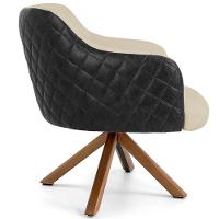 Kit 02 Poltronas Jade D02 Bege C-129 Preto - 7