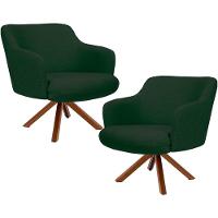 Kit 02 Poltronas Jade D02 Verde C-117 - 1