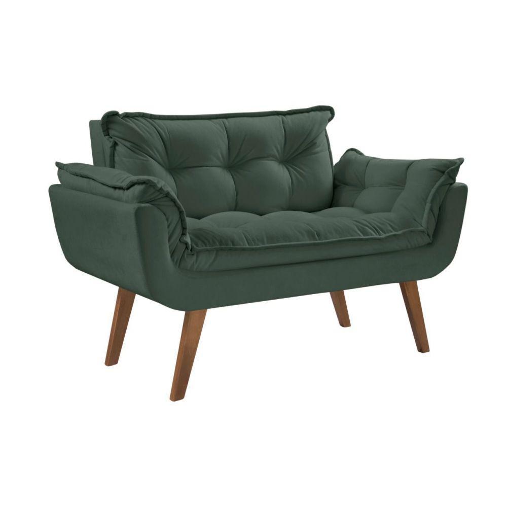 Poltrona Opalla 2 Lugares Pé Palito Verde - 1