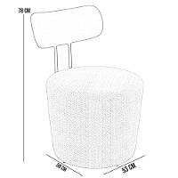 Kit 04 Poltronas Para Sala De Estar Base Fixa Luara M03 Bege