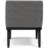 Kit 03 Poltronas Decorativas Sala De Estar Base Preto Beatriz W01 Linho Cinza Escuro - Lyam Decor - 2