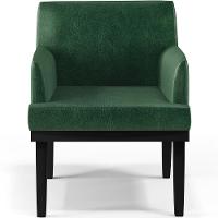 Kit 04 Poltronas Base Preto Beatriz Facto Verde Musgo - 11