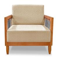 Kit 2 Poltronas Decorativa Marilia Linho Base Em Madeira Castanho - Pallazio Cor Dourado - 6