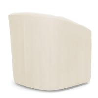 Kit 2 Poltronas Stella Max Veludo Bege Base Giratória - D'rossi