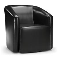 Kit 2 Poltronas Stella Max Corano Preto Base Giratória - D'rossi - 3