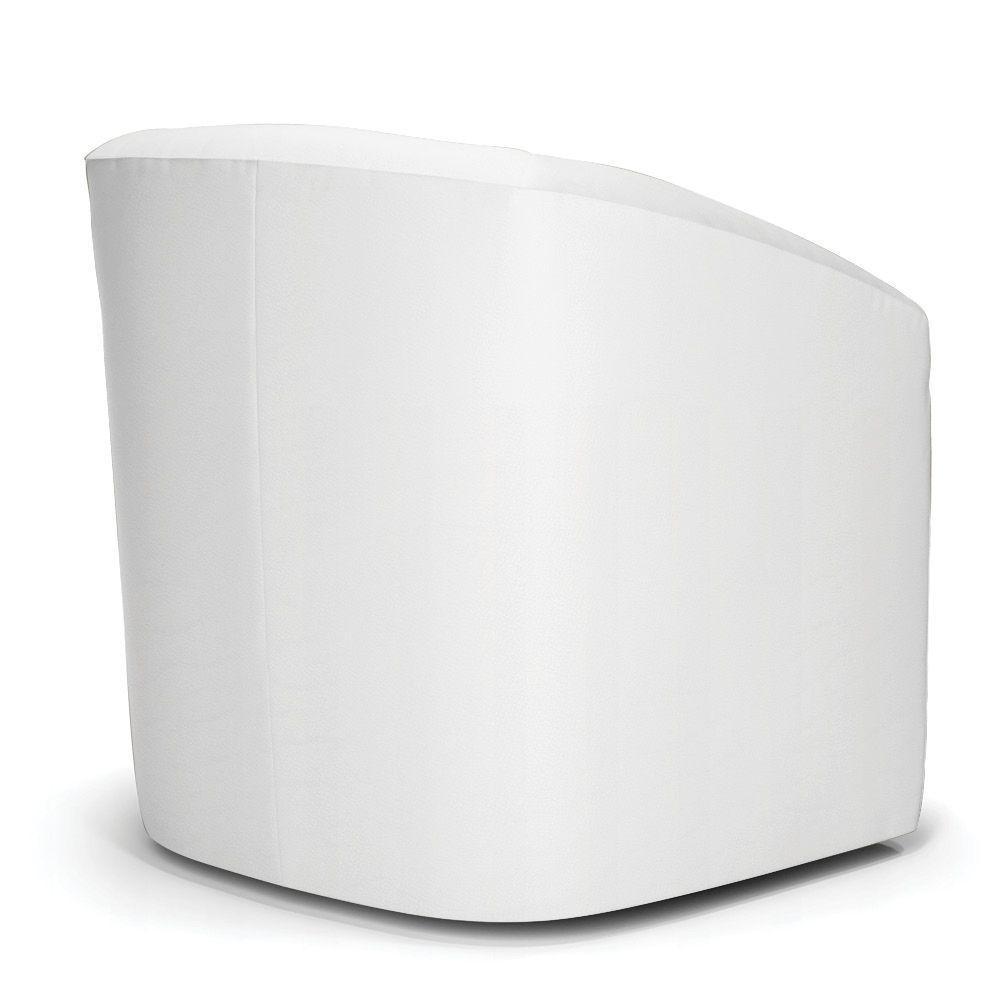 Kit 2 Poltronas Stella Max Corino Branco Base Giratória - D'rossi - 4