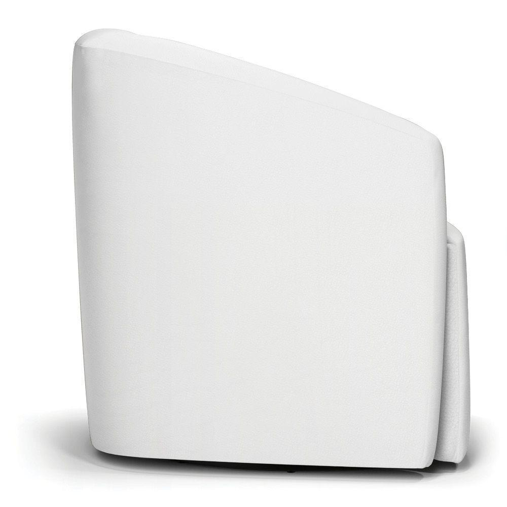 Kit 2 Poltronas Stella Max Corino Branco Base Giratória - D'rossi - 5