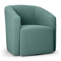 Kit 2 Poltronas Stella Max Bouclê Base Giratória - D'rossi Cor Verde Menta - 2