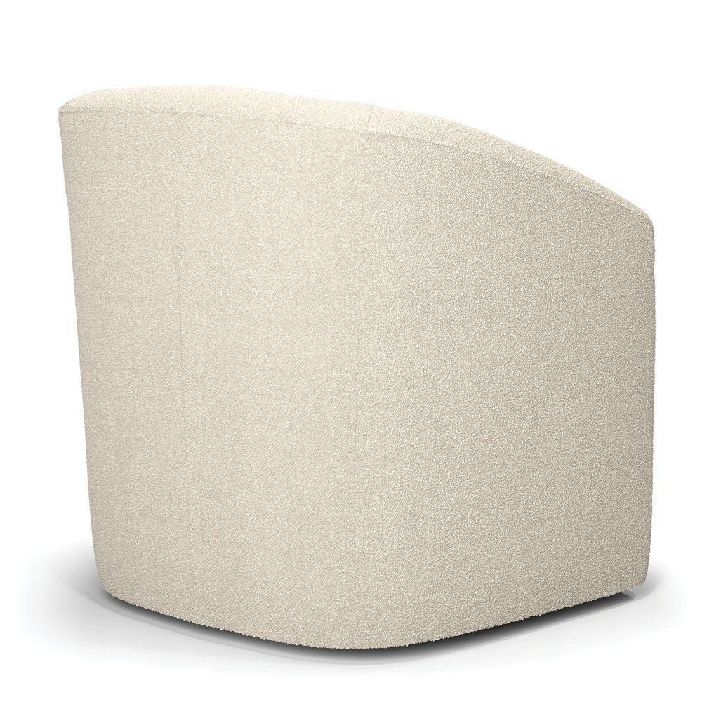 Kit 2 Poltronas Stella Max Bouclê Base Giratória - D'rossi Cor Bege - 3