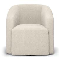 Kit 2 Poltronas Stella Max Bouclê Base Giratória - D'rossi Cor Bege - 2