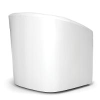 Kit 2 Poltronas Stella Max Corano Branco Base Giratória - D'rossi - 6