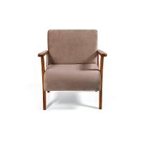 Conjunto 2 Poltronas Estofadas Cléo Marrom Claro - 7