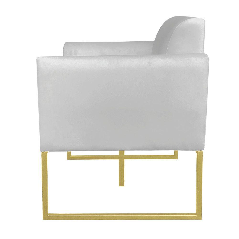 Kit 01 Namoradeira 01 Poltrona Marisa Base Industrial Metálica - 6