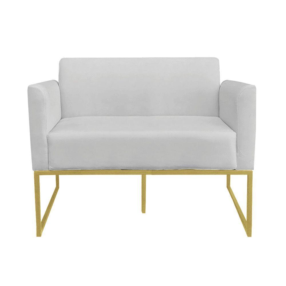 Kit 01 Namoradeira 01 Poltrona Marisa Base Industrial Metálica - 8