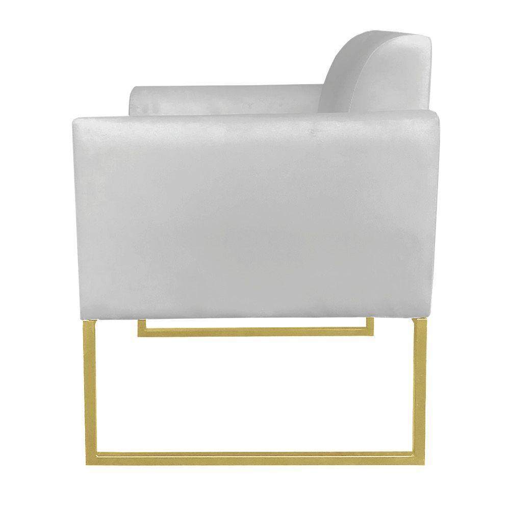 Kit 01 Namoradeira 01 Poltrona Marisa Base Industrial Metálica - 9