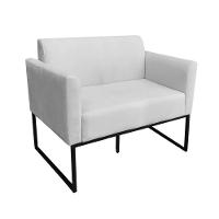 Kit 01 Namoradeira 01 Poltrona Marisa Base Industrial Metálica - 7