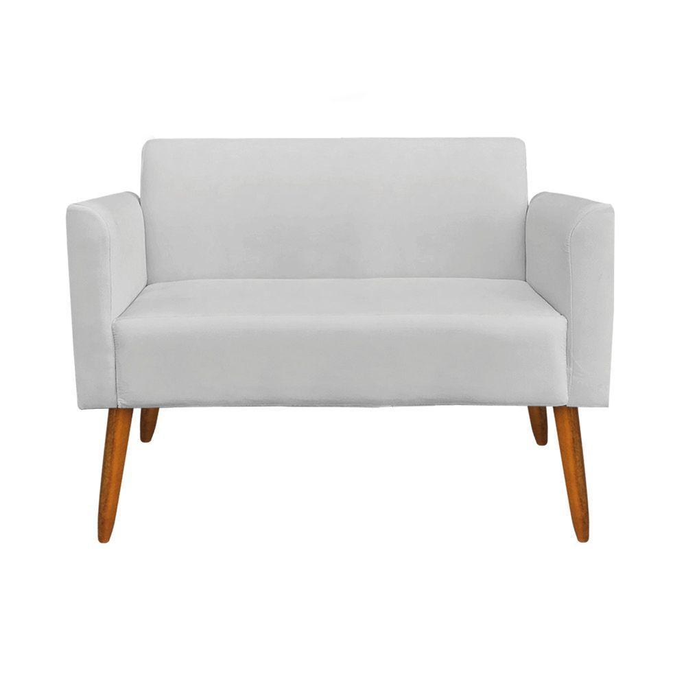 Kit 01 Namoradeira E 02 Poltronas Marisa Base Giratória Madeira - 6