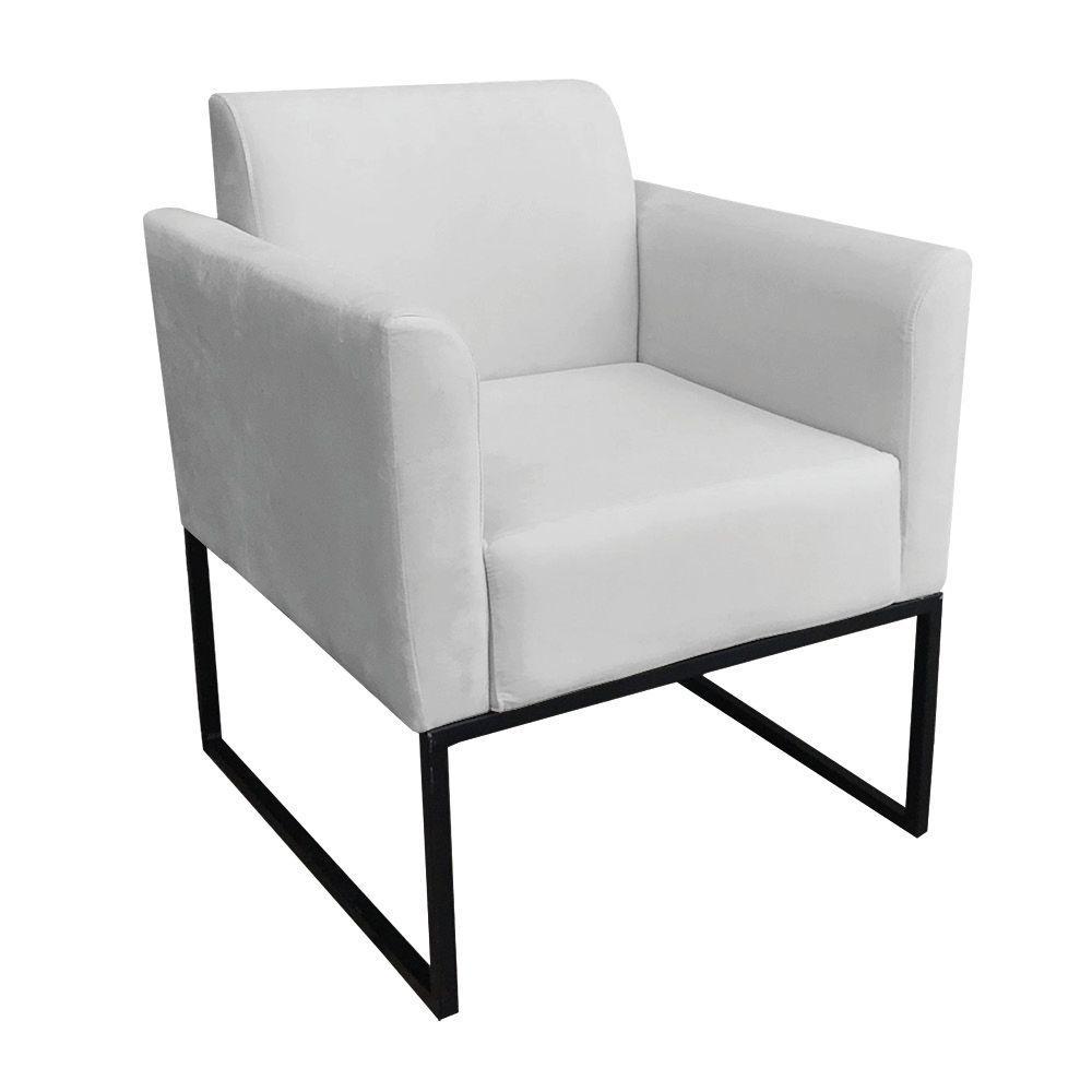 Kit 01 Namoradeira 02 Poltronas Marisa Base Industrial Metálica - 4