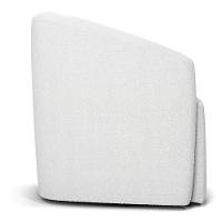 Poltrona Stella Max Bouclê Off White Base Giratória - D'rossi - 6