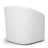 Poltrona Stella Max Bouclê Base Giratória - D'rossi Cor Off White - 6