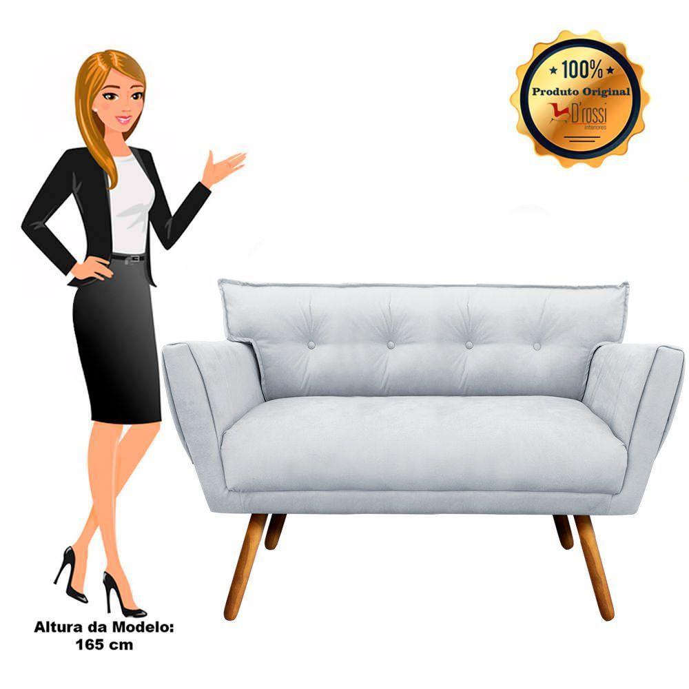 Kit 01 Namoradeira E 02 Poltronas Giratória Suede Base Madeira - 7