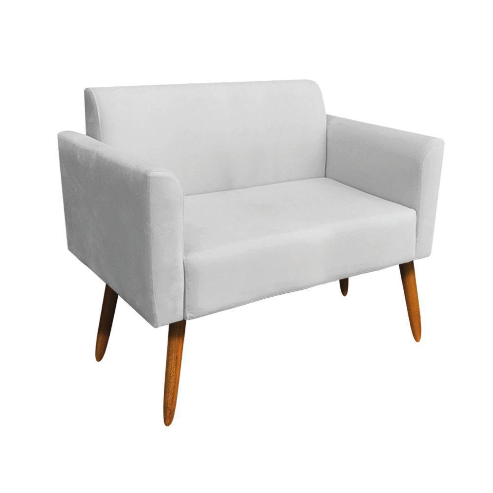 Kit 01 Namoradeira E 01 Poltrona Marisa Base Giratória Madeira - 6