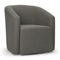 Poltrona Stella Max Suede Base Giratória - D'rossi Cor Grafite - 1